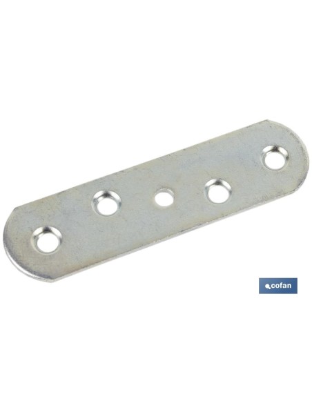 Pack de 40 unités plaque de jonction 35 x 15 mm en acier galvanisé