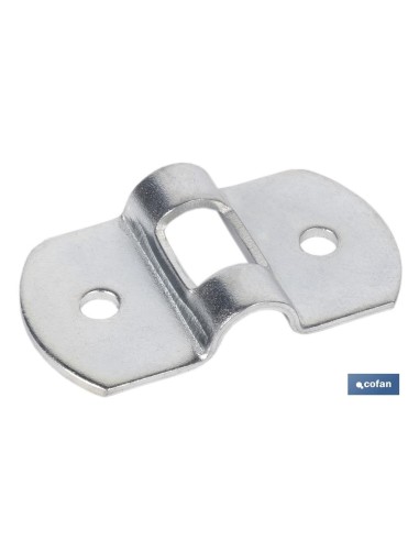 Pack mit 100 Brückenplatten 25x6 verzinkter Stahl