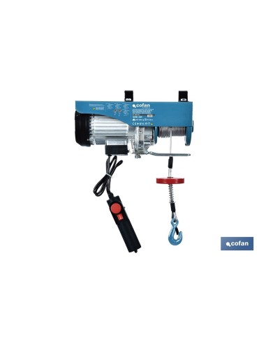 Palans électrique 1020 W 250/500 kg élévation 10/20 m