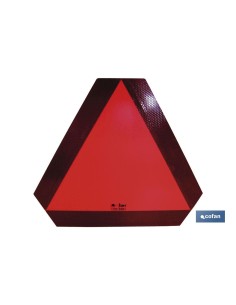 Placa V-5 para veículos lentos 350x365 mm