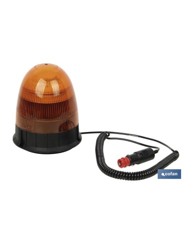 Rotating light 39 LED SMD B with magnetic and screw base 12/24V