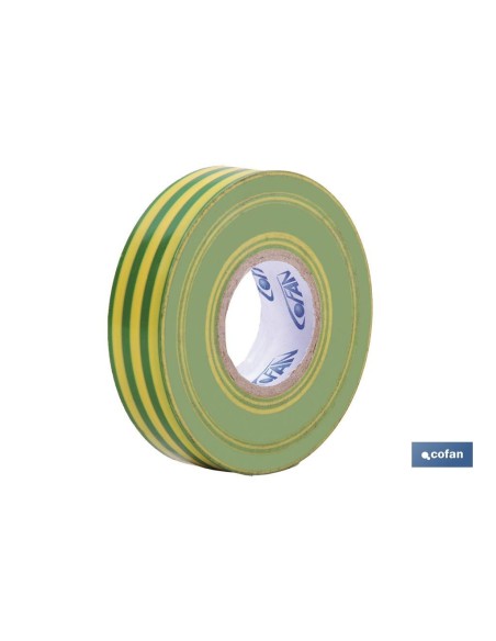 Pack mit 10 Einheiten Isolierband 180 Mikrometer Erdung 19mm x 20 Meter