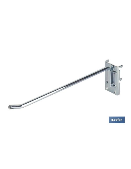 Haken mit Ankerplatte 200 mm für perforierte Panels