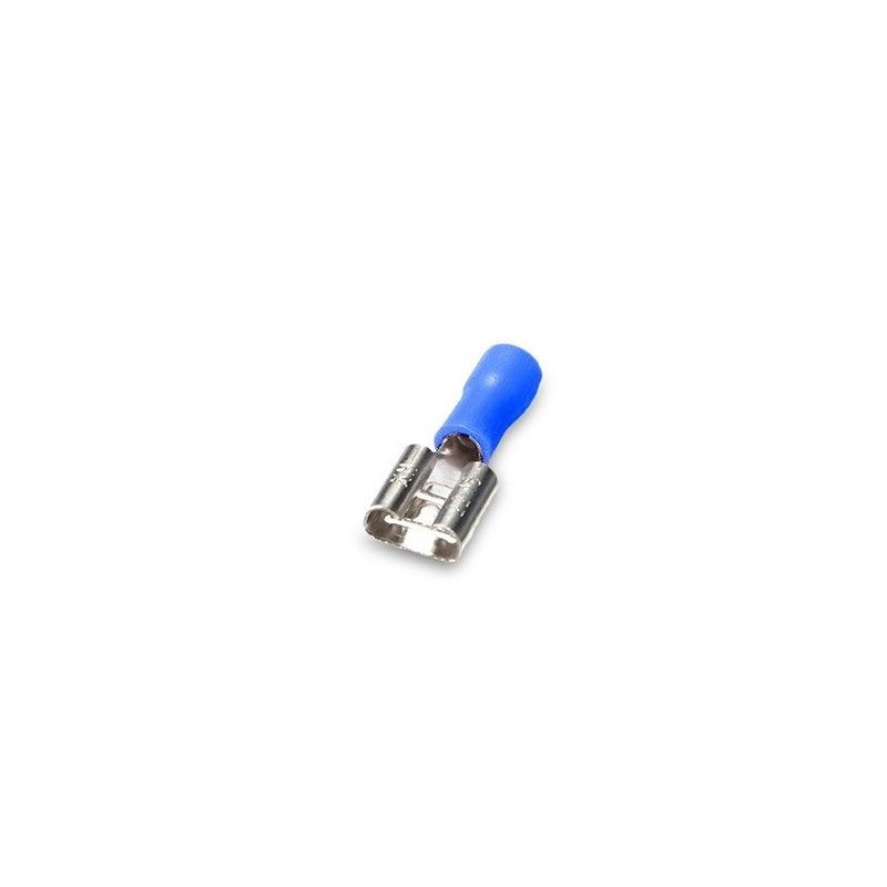 Terminal insulated plug female flat 7,4/2.5 mm Blue 50 pcs 