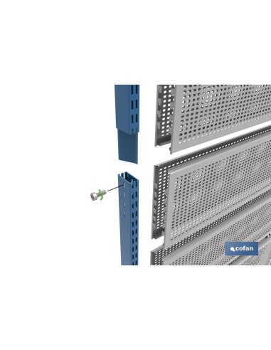 Column extender 600mm for 2 shelves with versatile design