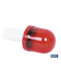 Luz intermitente vermelha para cone dobrável 5x10 cm