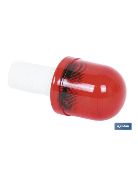 Luz intermitente roja para cono plegable 5x10 cm