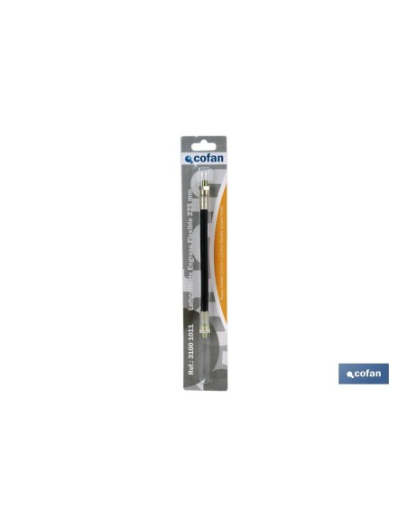 Flexible grease hose 225 mm with 1/8 gas thread