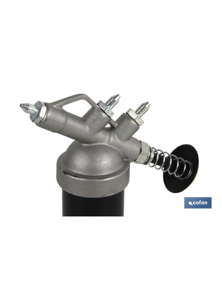 Mini pompa per grasso 85 grammi con pulsante e design compatto