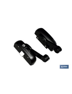 Surface-mounted panic lock 1 point black