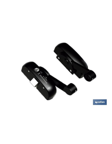 Surface-mounted panic lock 1 point black