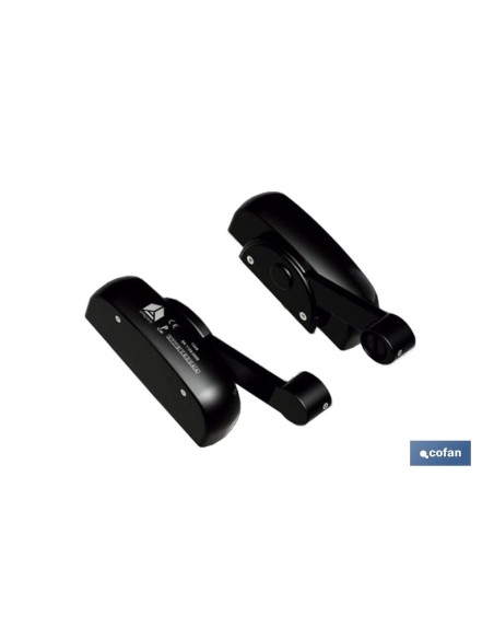 Surface Panic Bar with 2-Point Lock in Black