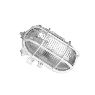 Apply oval plastic, E27 60W 230V White