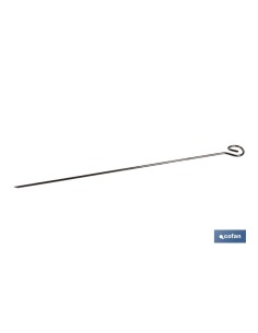 Pack of 6 stainless steel skewers 400 mm for barbecue