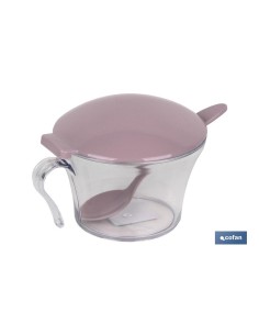 Pack of 6 sugar bowls 120ml model Albahaca light pink
