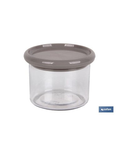 Pack of 6 Multi-Purpose Jars Albahaca Model Stone Color 1L