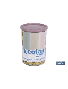 Pack of 6 Multi-Purpose Jars Albahaca Light Pink 1L