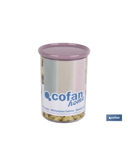 Pack 6 Einheiten Multi-Zweck-Gläser Albahaca Hellrosa 1L