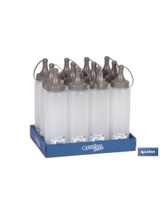 Pack de 12 bouteilles d'huile Albahaca 250ml couleur pierre