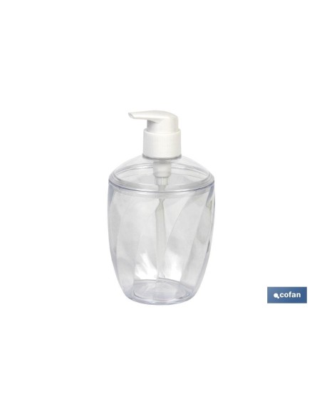 Pack mit 6 transparenten Seifenspendern 430ml