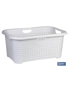 Pack 6 cestas multiusos crema 59 x 38 x 26 cm