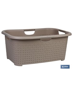 Pack of 6 Gray Multi-Purpose Baskets 59 x 38 x 26 cm 2