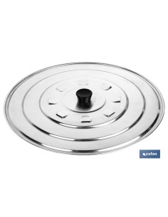 Pack of 12 aluminum lids with vaporizer 32 cm