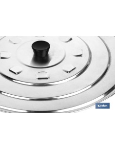 Pack of 12 aluminum lids with vaporizer 32 cm 2