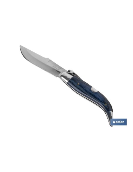 Navaja clásica de teja con hoja de acero inoxidable de 8 cm