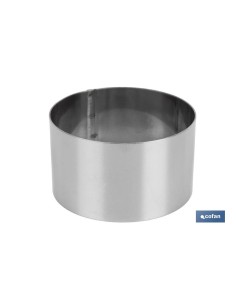 Round stainless steel mold 8 x 4.5 cm 2