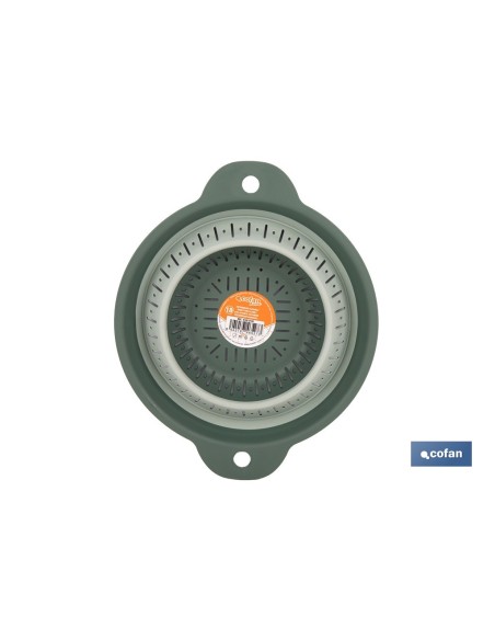 Foldable green drainer 1.8 L with efficient storage system