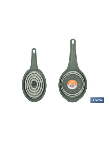 Foldable Funnel and Strainer Set - Green