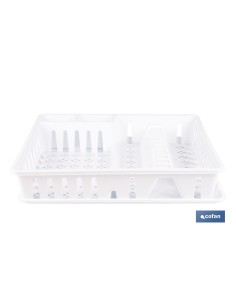 Dish Rack with Tray White 48 x 38.5 x 9.5 cm 2