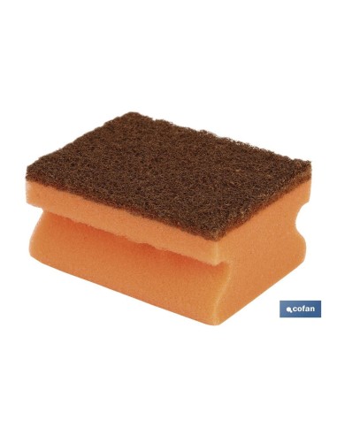Pacote de 3 esponjas antibacterianas para unhas de cobre