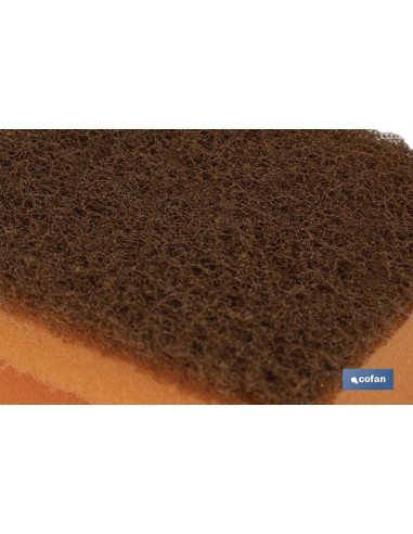 Pacote de 3 esponjas antibacterianas para unhas de cobre