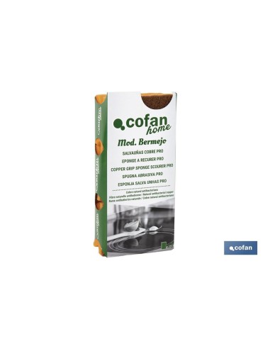 Pacote de 3 esponjas antibacterianas para unhas de cobre