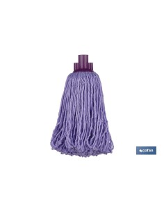 Pack 12 unidades fregona de microfibra violeta 160 g