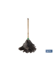 Straußfedern Staubwedel 54cm mit ergonomischem Griff 2