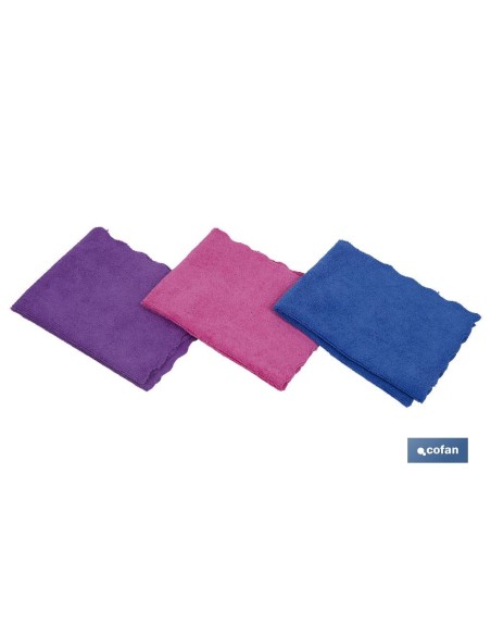 Pacchetto di 3 panni in microfibra 40x30cm ad alta assorbenza
