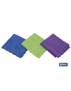 Pack de 3 bayetas de microfibra 30x30 cm con alta absorción 2