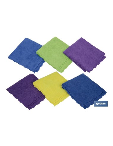 Pacote de 3 panos de microfibra 30x30cm para limpeza ecológica