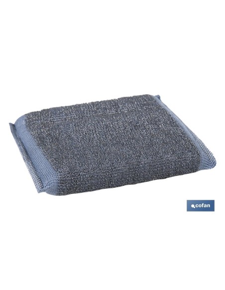 Confezione da 16 spugne abrasive in acciaio inox