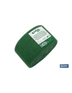 Pacchetto 5 unità Rullo spugna fibra forte verde 14x6 m