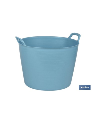 Pacote com 6 Capazos 42L Azul Claro - Resistente e Leve