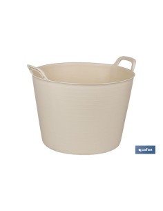 Pack 6 Capazos 42 L Beige - Resistente y Ligero