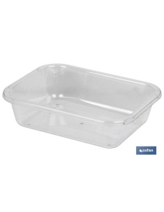 Pacco di 6 vassoi multiuso trasparenti 18.5x14.5x5.5cm