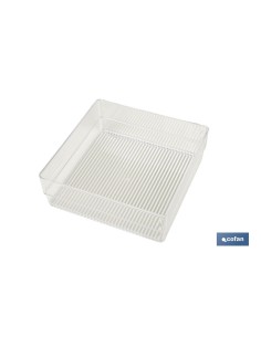 Pack of 6 transparent organizers 30x23x8 cm for bathroom 2