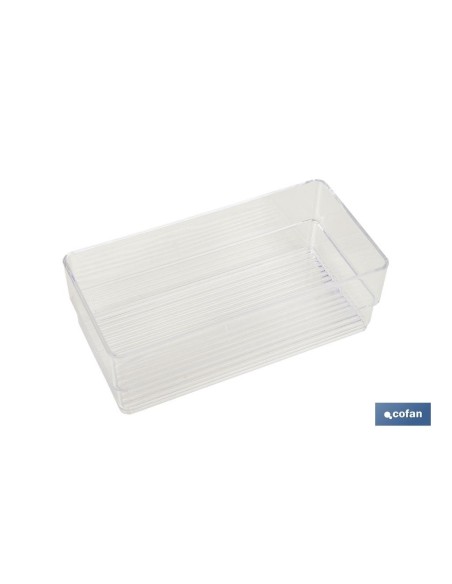 Set organizzatore cosmetico 30x23x8 cm trasparente
