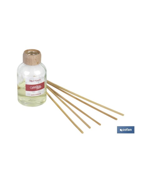 Pack 12 Einheiten Raumduftstäbchen 50ml Rote Früchte