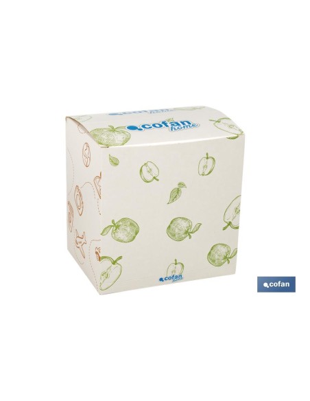 Pack mit 12 Auto-Lufterfrischern Apfel mit Holzdiffusor